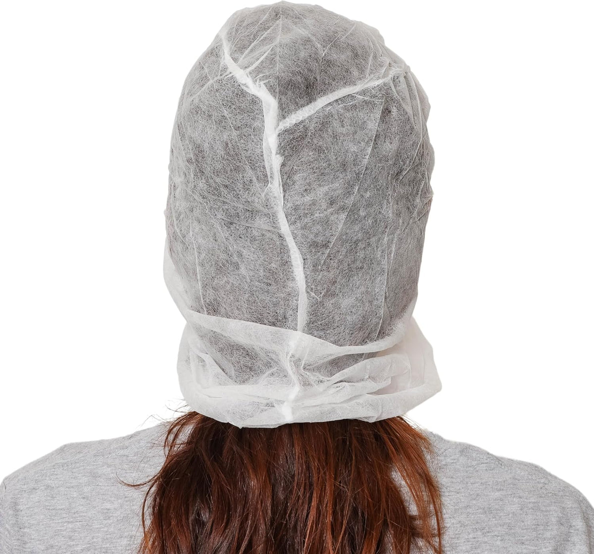 Polypropylene Hood, Disposable Catering Bonnets, Hairnet & Beard Cover Combo for Work, Food Service