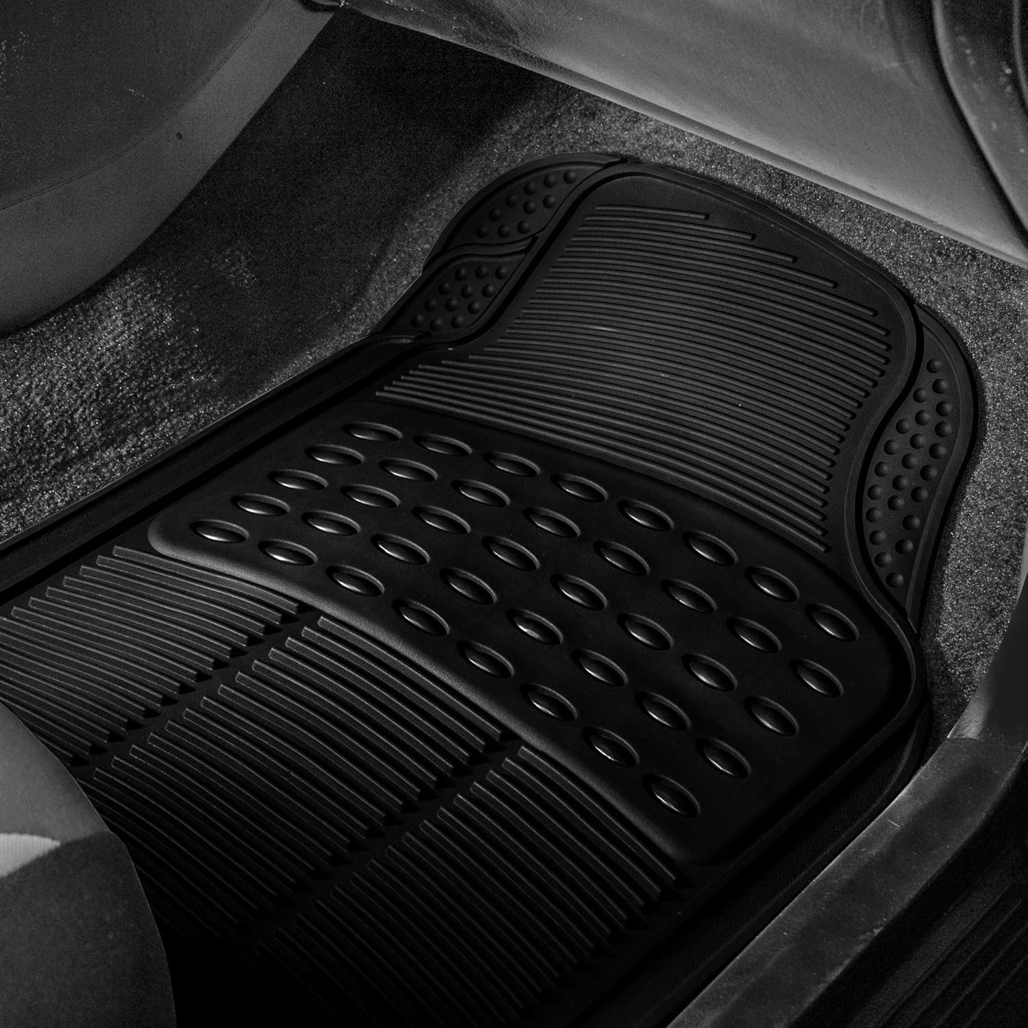Automotive Floor Mats Solid ClimaProof for all weather protection Universal Fit Trimmable Heavy Duty fits most Cars