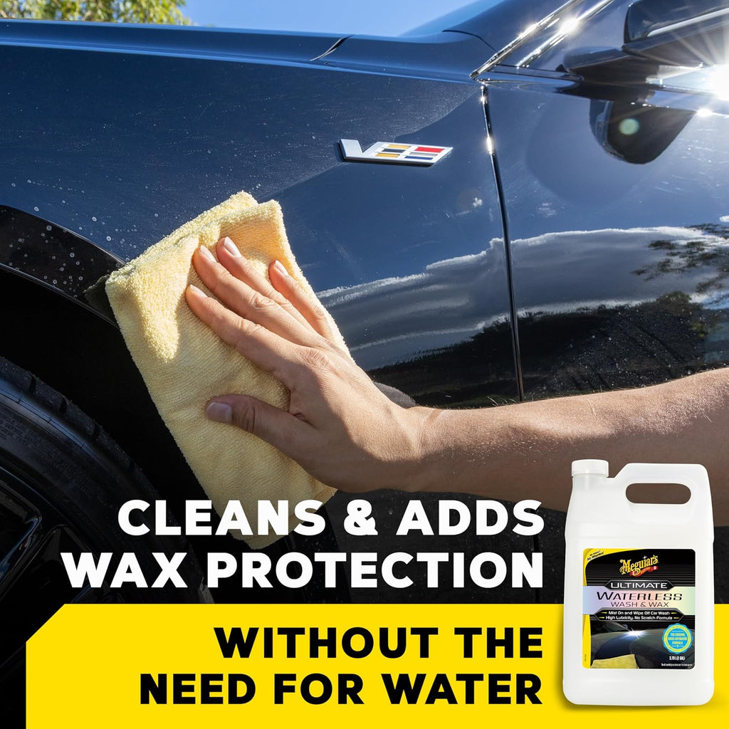 Ultimate Waterless Wash & Wax - Waterless Car Wash & Wax Without Swirling or Scratching - Easy Car Maintenance, No