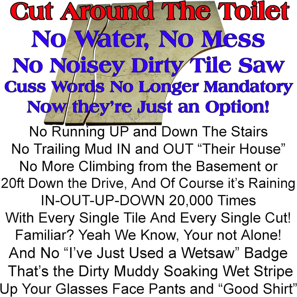 Ceramic Tile Cutter – Kit - Cut Curves, Notches, Corners and Plunge Cut Square Outlets with 4 1/2” Diamond Blade For