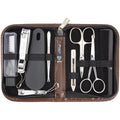3 Swords Germany - brand quality 10 piece manicure pedicure grooming kit set for professional finger & toe nail care