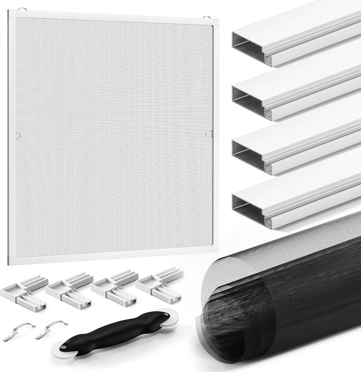 Window Screen Kit, Adjustable Window Screen Frame Kit