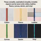 #3 Assorted 9 Inch Invisible Zipper for Sewing, Bulk 100 PCs