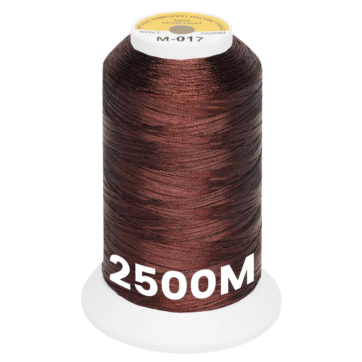 Metallic Embroidery Machine Thread - Clay Brown M-017