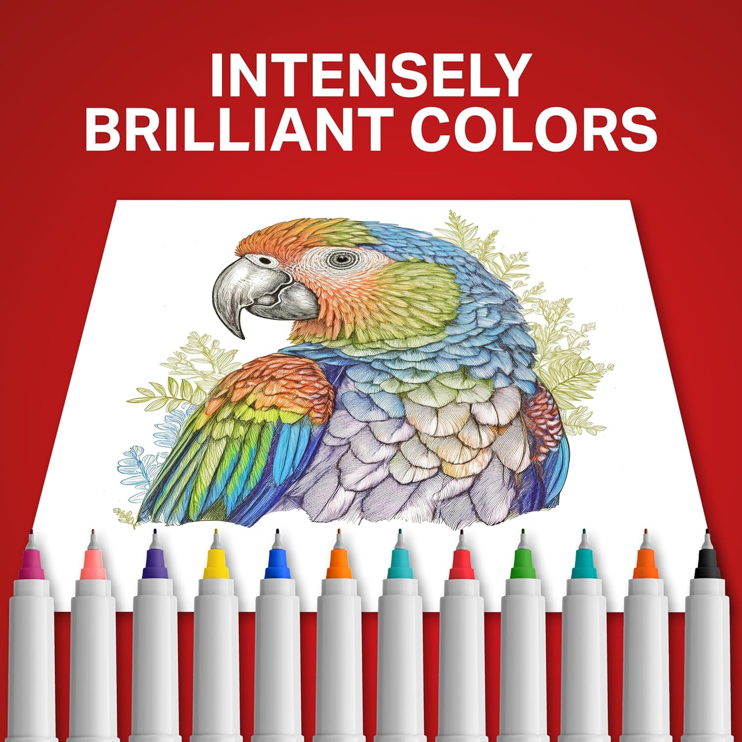 Permanent Markers, Ultra Fine Point, Assorted Colors, 12 Count