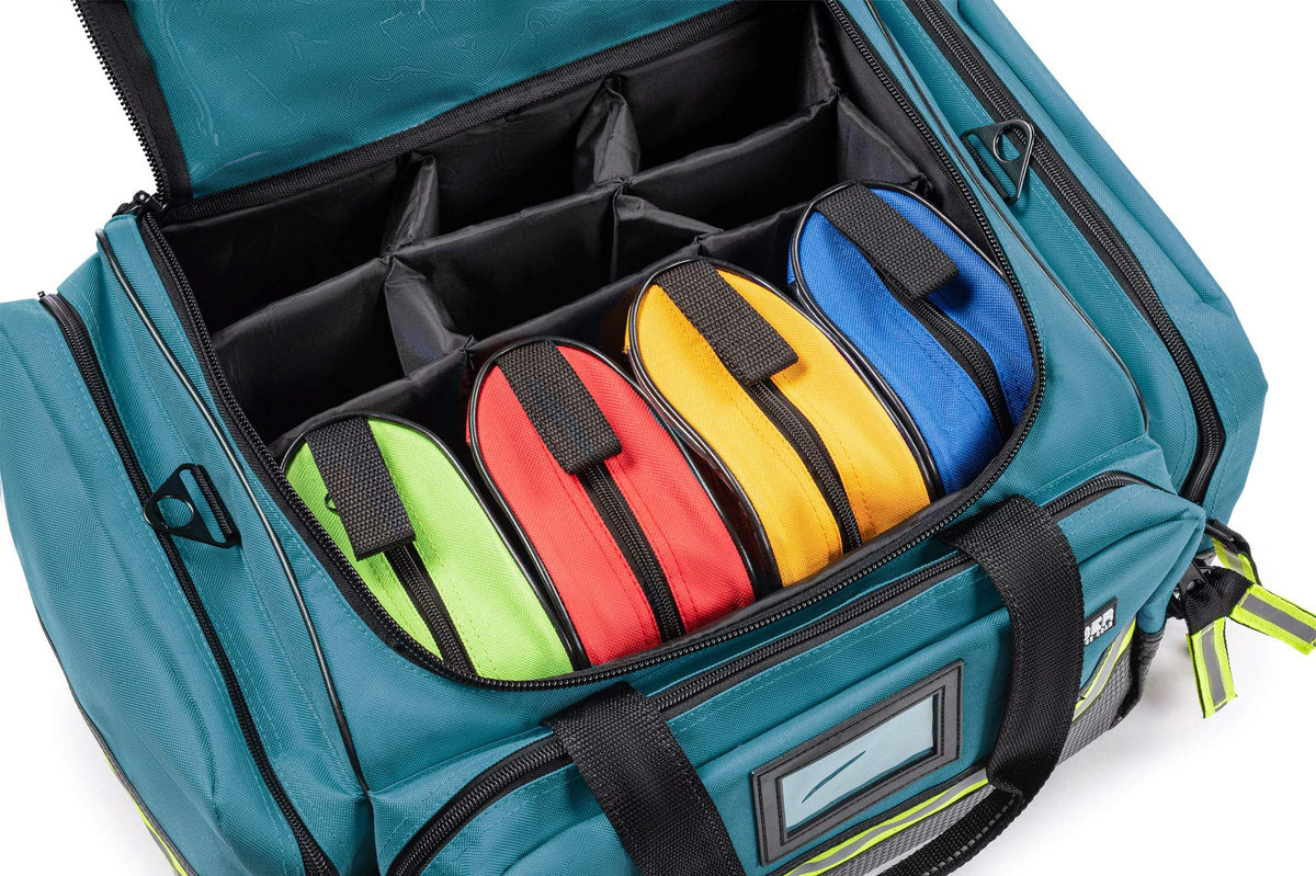 Fully-Stocked First Responder Professional Advanced EMT/EMS Trauma Kit | HSA/FSA Approved | Reflective Bag w/10+
