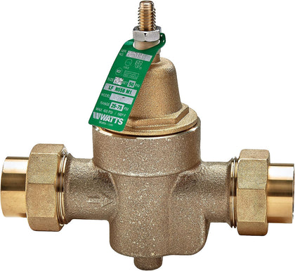 Watts LFN55B Lead-Free Water Pressure Reducing Valve 3/4" NPT Female