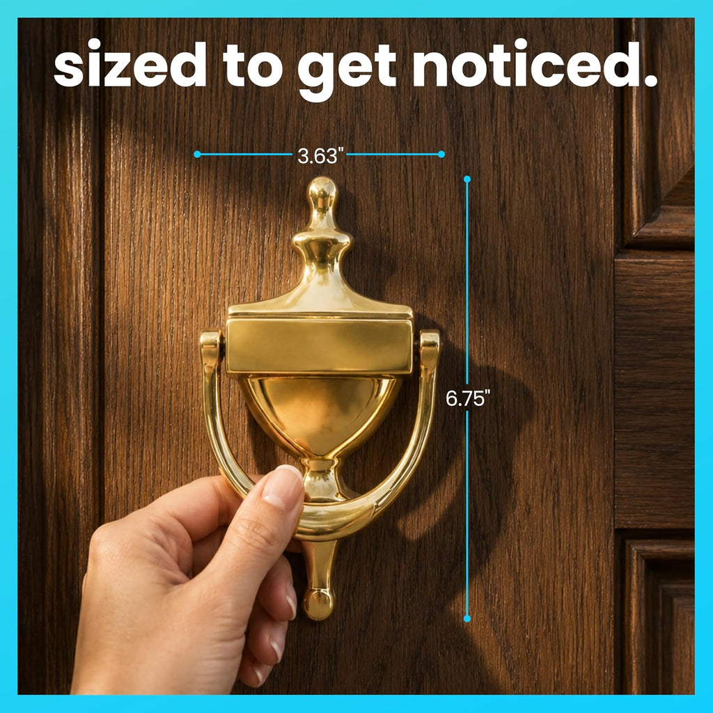 Door Knocker - Solid Brass Construction (Stock)