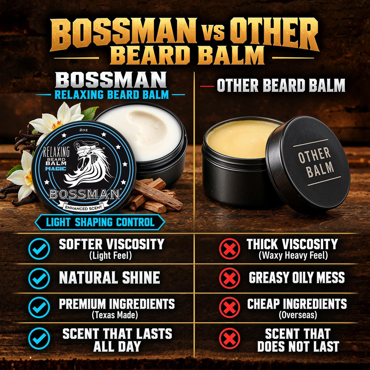 Relaxing Beard Balm for Men (Magic Scent) - Made in Texas