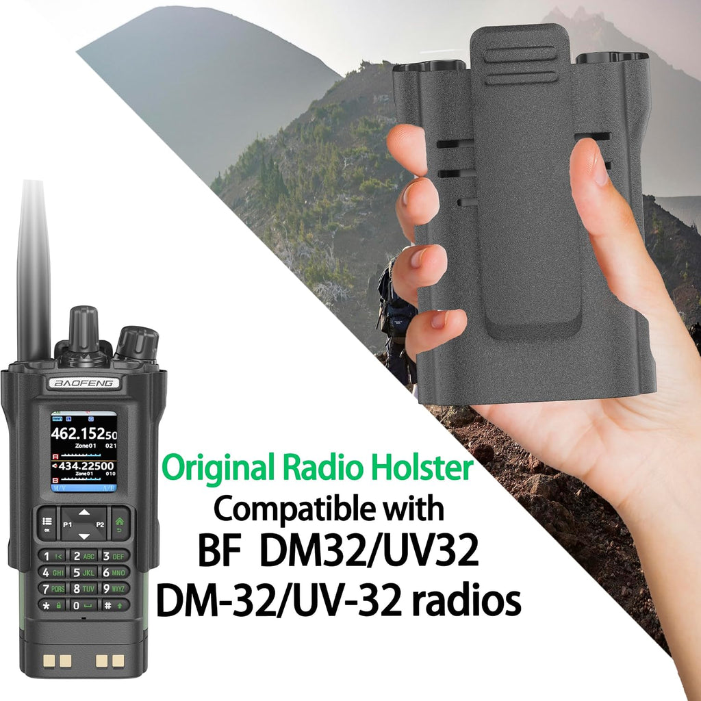 DM32 UV32 Radio Holster for Duty Belt Portable walkie Talkie Case Plastics Walkie Talkie Clip Holster Compatible with