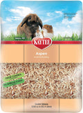 Aspen Bedding for Small Animals, 52.4 Liter | Less mess. Aspen hamster bedding. 99.9% dust-free wood shavings, guinea
