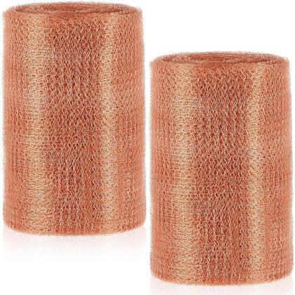 8" x 100 ft Copper Mesh Rodent Control Copper Wool for Slugs Rustproof DIY Hole Filler Pure Wire Mesh for Bat Snail
