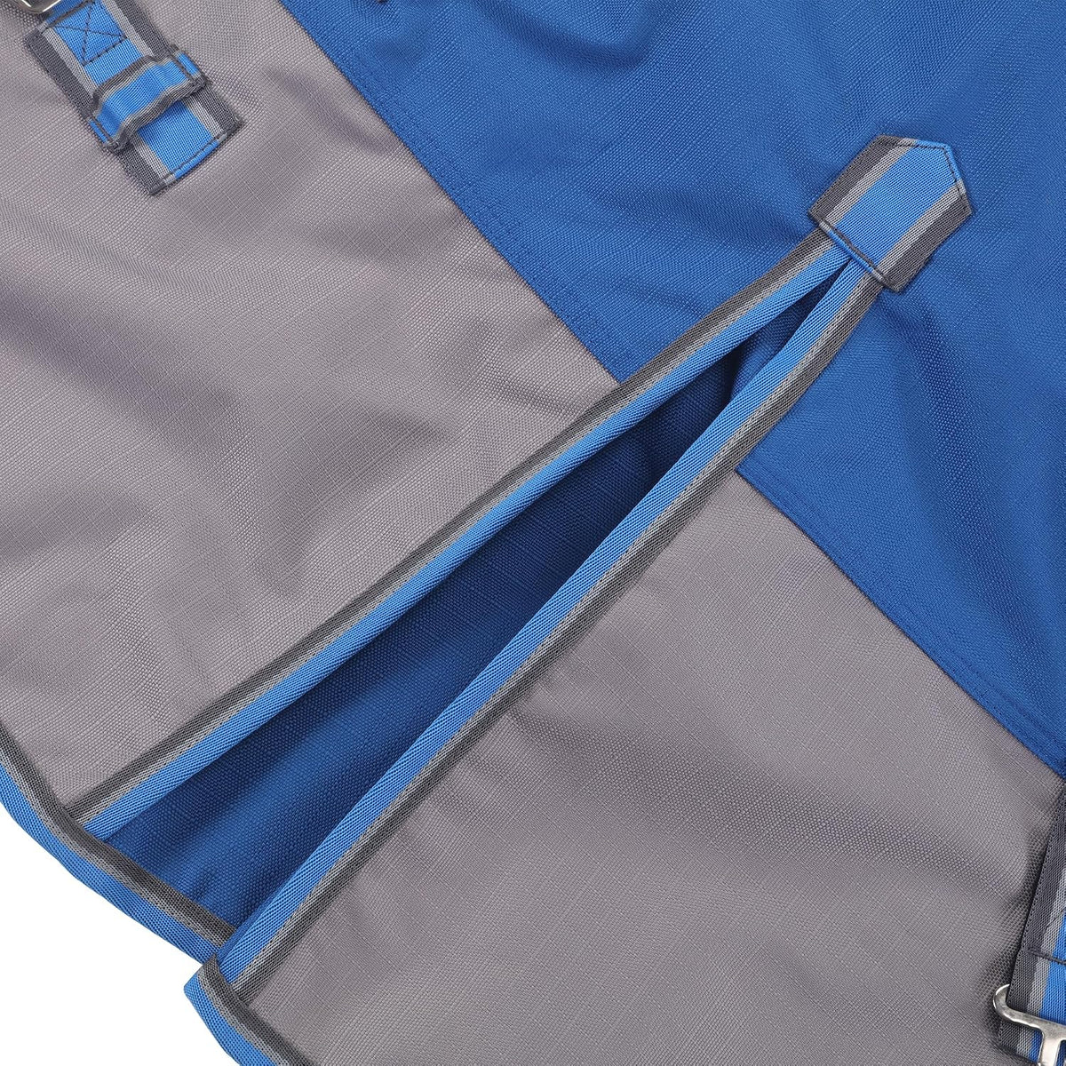 1200D Horse Blanket Waterproof Breathable Turnout (no Filling) Standard Neck Horse Sheet Blue Grey 72IN