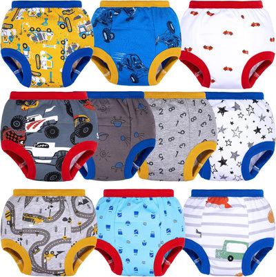 Toddler Potty Training Underwear, 100% Cotton for Boys & Girls