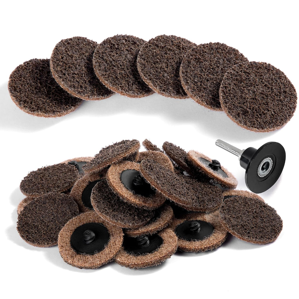 25 PCS Sanding Discs 2 Inch Coarse Quick Change Disc with 1/4" Shank