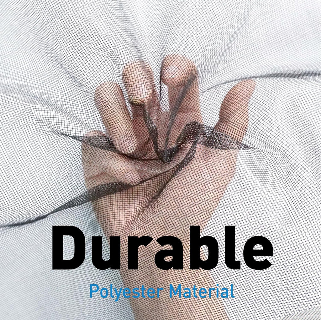 Window Screen Replacement Kit Durable 36" x 90" Polyester Mesh with Tool