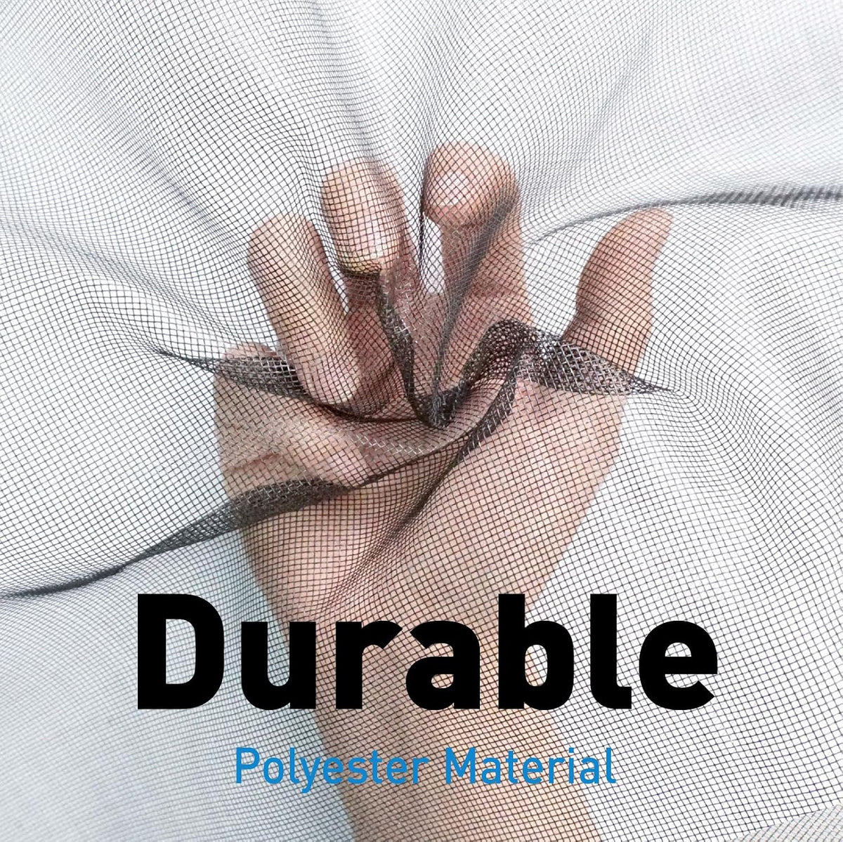 Window Screen Replacement Kit Durable 36" x 90" Polyester Mesh with Tool