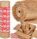 Honeycomb Packing Paper, 15" x 200' Packing Wrap Roll for Packing