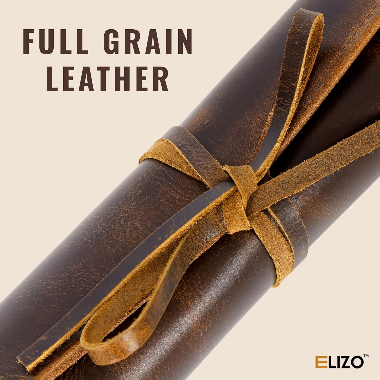 Leather Knife Roll Bag Professional Chef Knife Case, Durable Knife Sheath Holder, Cooks & Culinary Tools Carrying