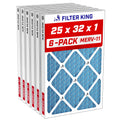 25x32x1 Air Filter MERV 11, AC Furnace Filters (6-Pack)