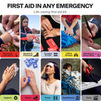 Waterproof First Aid Kit, Emergency Kit for 3-4 People