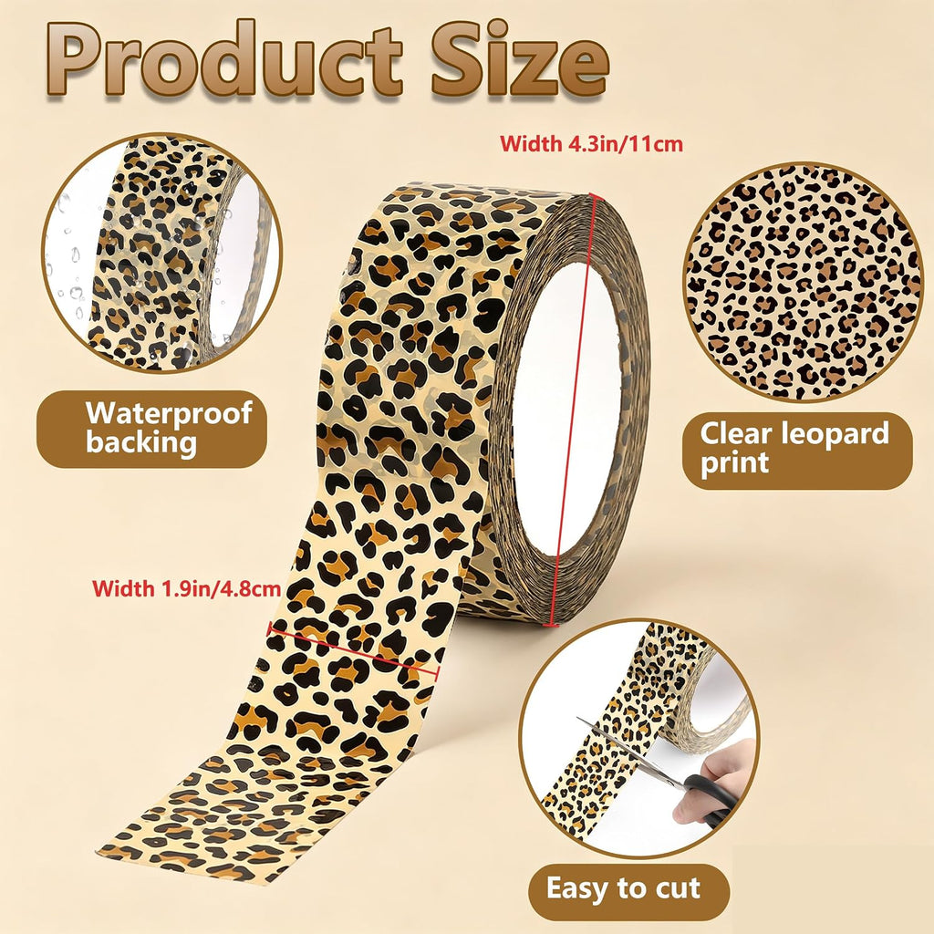 131 Yard Leopard Print Packing Tape Printing Shipping Decorative