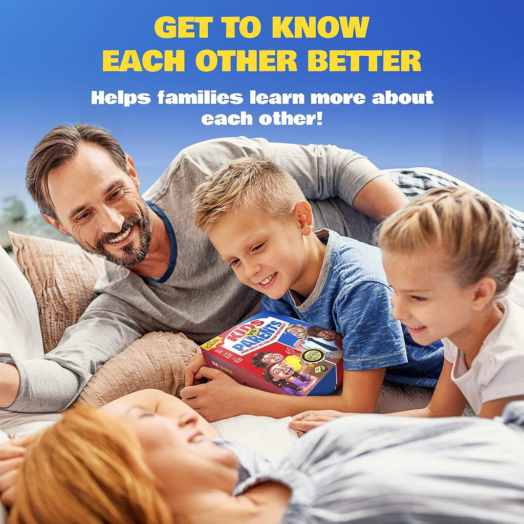 Kids VS Parents – A Hilarious Family Game with Conversation Starters & Fun Challenges – Card Game for Kids, Teens &