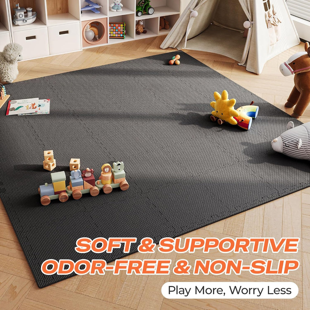Gym Floor Mats, EVA Foam Puzzle Exercise Mats, Interlocking Floor Mats, Cushioned Foam Floor Tiles, Gym Flooring