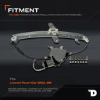 Dorman 741-686 Front Driver Side Power Window Regulator and Motor Assembly Compatible with Select Lincoln Models