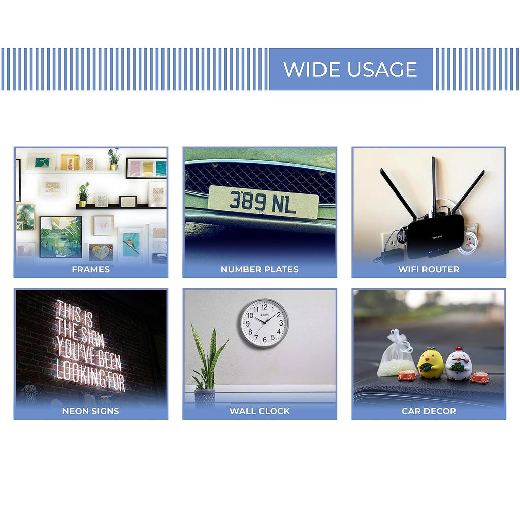 Double Sided Mounting Tape 60 Pcs White Versatile Double Sided Adhesive Foam Tape Solution for Walls, Crafts, and More