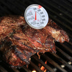 AH1 Stainless Steel Oven Safe Meat Thermometer, Extra Large 2.5-inches Dial, Temperature Labeled for Beef, Poultry