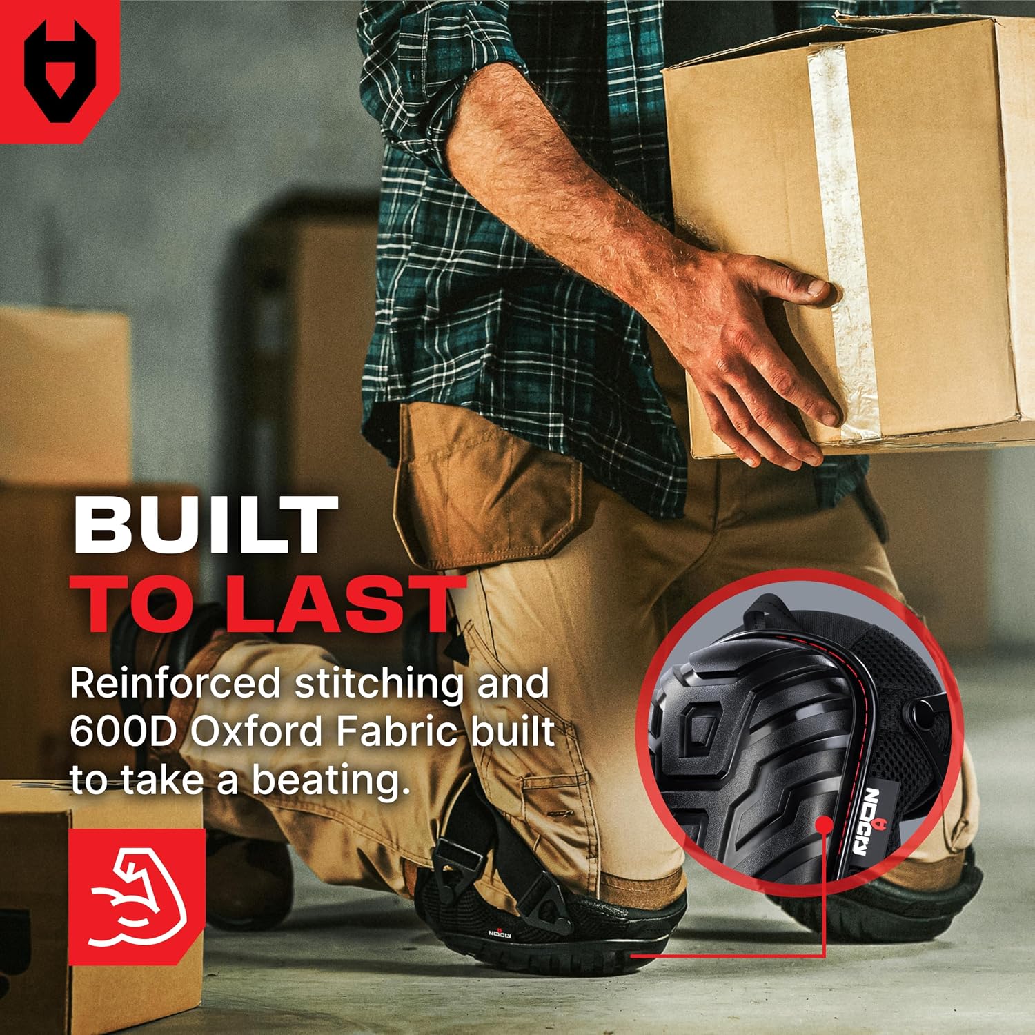 Professional Gel Knee Pads for Work with Soft Foam and Gel Cushion — Heavy Duty Cap, Reinforced Adjustable Straps