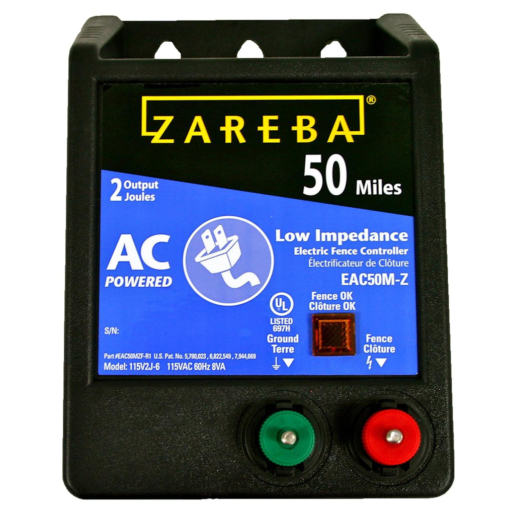 50 Mile AC-Powered Low Impedance Electric Fence Charger