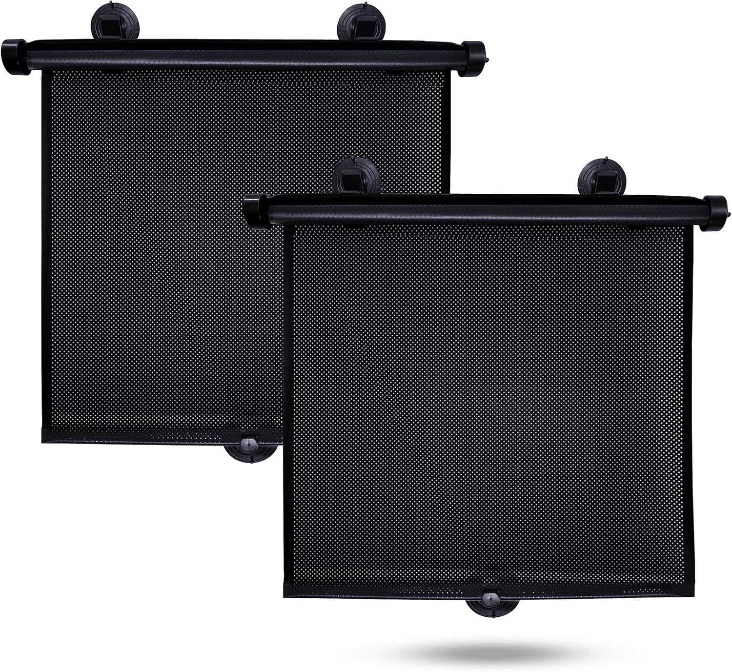 Car Side Window Sun Shade (2 Pack) | Retractable Roller Sunshade for Kids | Baby Car Window Shades for UV and Sun