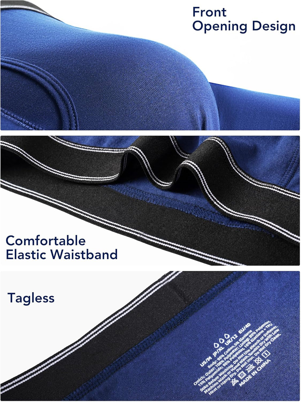 Incontinence Underwear for Men Leak Proof Boxer Briefs 3 Pack
