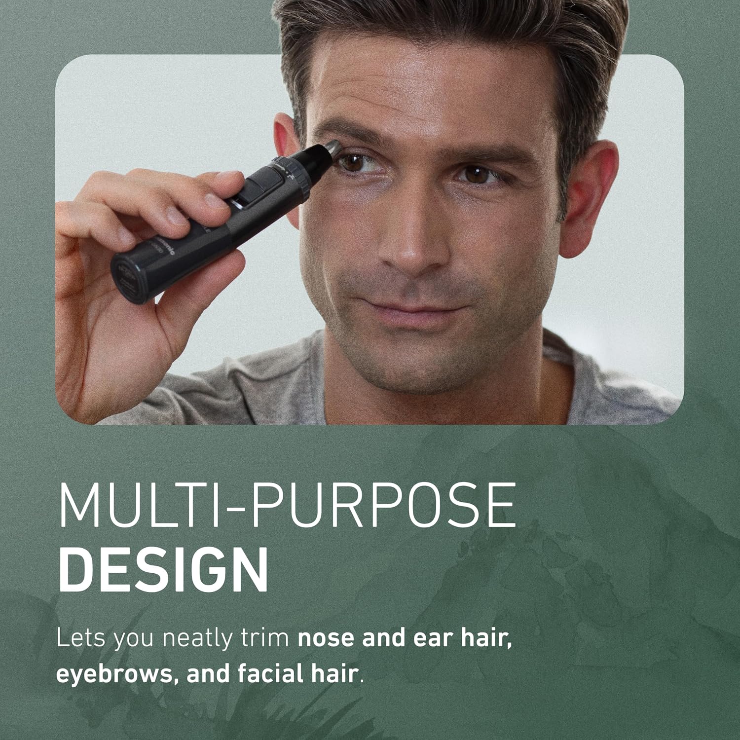 Men’s Ear and Nose Hair Trimmer, Wet Dry Hypoallergenic Dual Edge Blade, Ear Hair Trimmer for Men - ER-GN30-H
