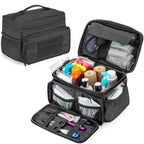 Small Medicine Storage Bag Empty, Family First Aid Box with Divider