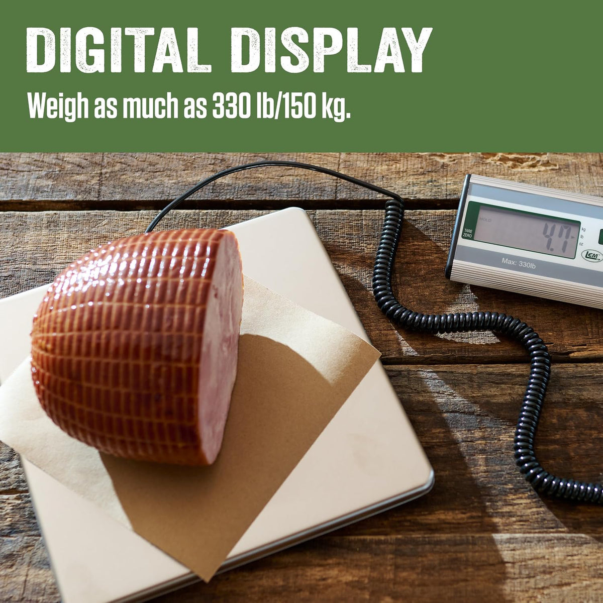 Products 330 lb Stainless Steel Digital Scale, Silver