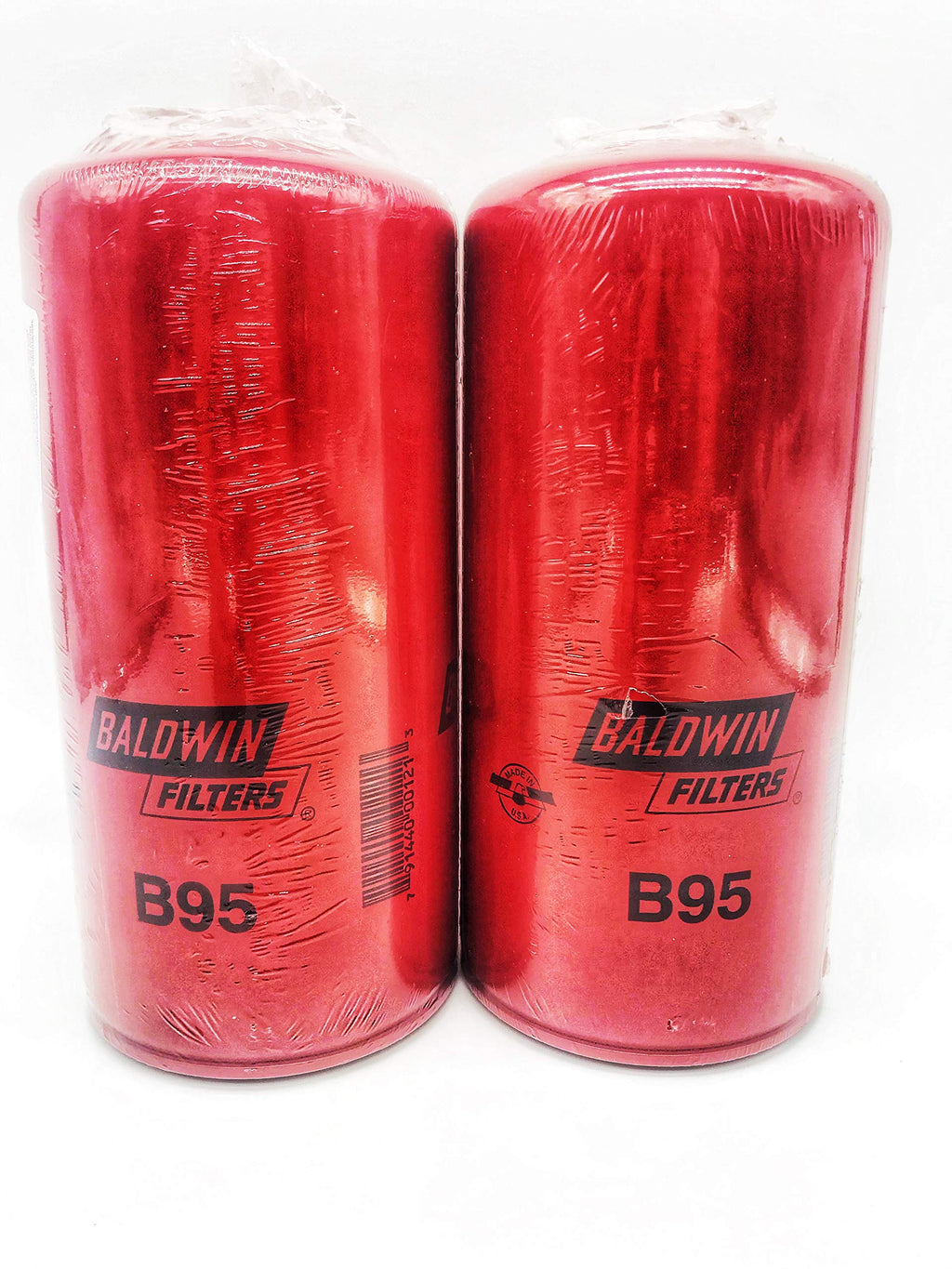 Baldwin Filters Oil Filter, Spin-On Filter Design - B95 (Pack of 2)