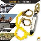 Python Safety Lanyard [4PK] 6FT Double Leg Fall Arrest Gear