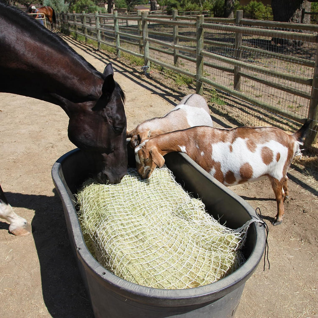 Full Bale Slow Feed Hay Net, Holds 110 lb, 1 in Mesh