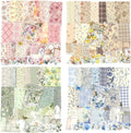 Scrapbook Supplies Kit – 400Pcs Vintage Floral Scrapbook Paper & Junk Journal Stickers, 4 Pack Journaling Supplies
