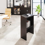 Podium Stand,Wooden Speaking Lectern,Lectern Podium for Classroom,Churches,Auditorium,Meeting Room,Reception Desk of