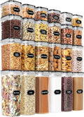 Airtight Food Storage Containers Set with Lids - 24 PCS, BPA Free Kitchen and Pantry Organization, Plastic Leak-proof