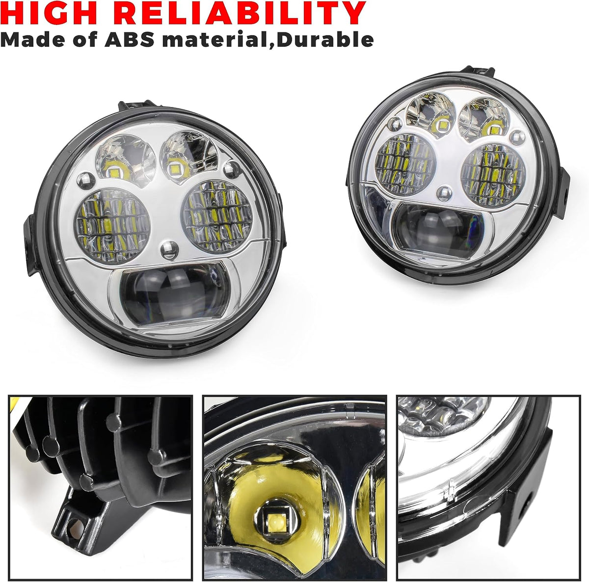 SAUTVS LED Headlights for Kawasaki Teryx Teryx4 Brute Force 750 Mule 4010