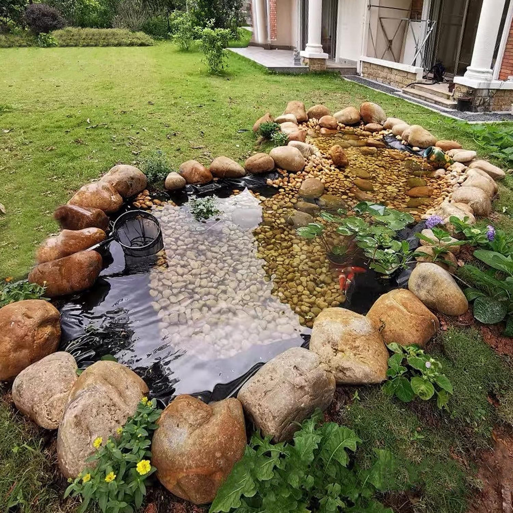 10 x 15 FT Pond Liner, 20 Mil HDPE Pond Liners for Outdoor Ponds