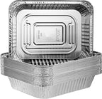 100 COunt Disposable 9 x 13 Aluminum Foil Pans Heavy Weight Half Size Deep