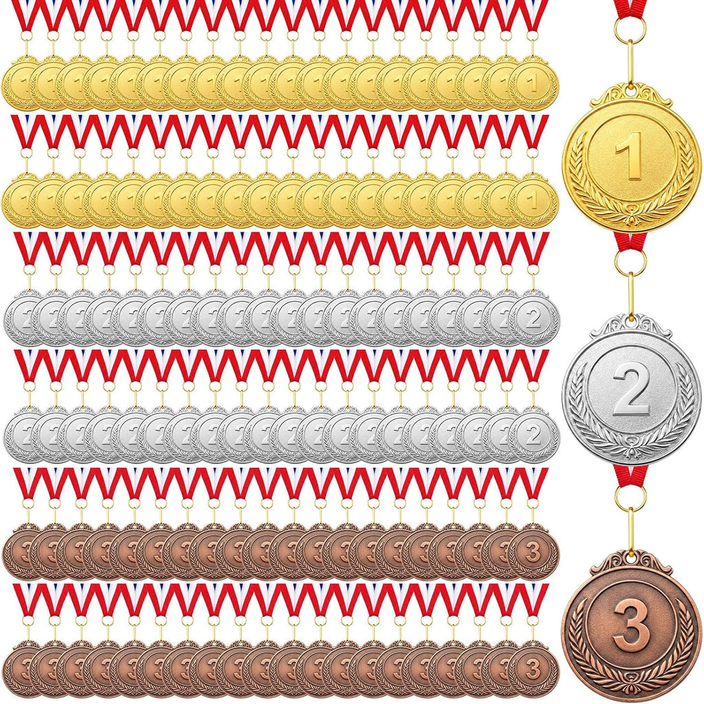 Gold 1st 2nd 3rd Silver Bronze Award Medals | Winner Award Medals Prizes with Neck Ribbon, 1st 2nd 3rd Prizes for