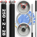3-Pieces Bundle - Garage Door Torsion Springs (0.250x2x28), Winding Bars Tool, 8.5ft Garage Door Cables & Standard