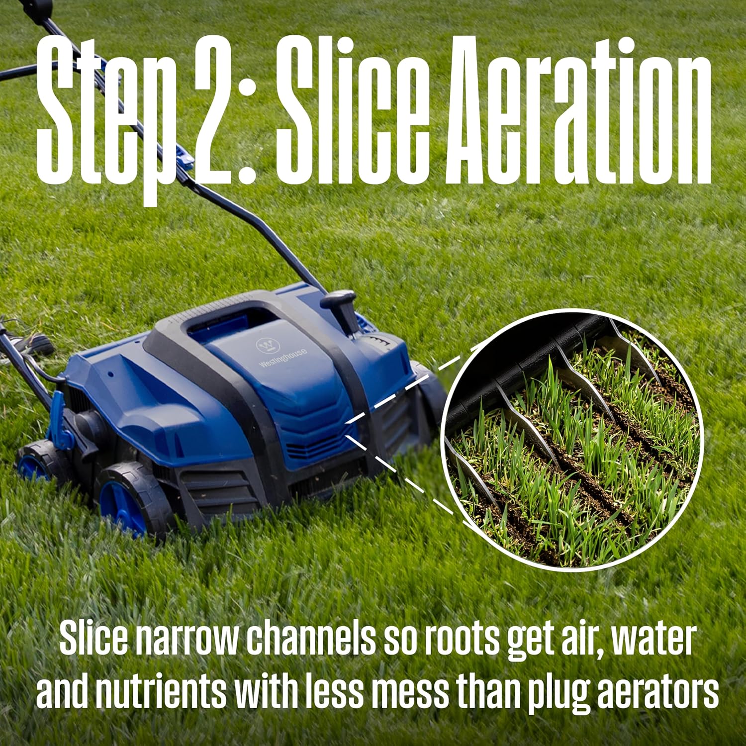 16" 15-Amp 2-in-1 Electric Dethatcher and Scarifier with Collection Bag